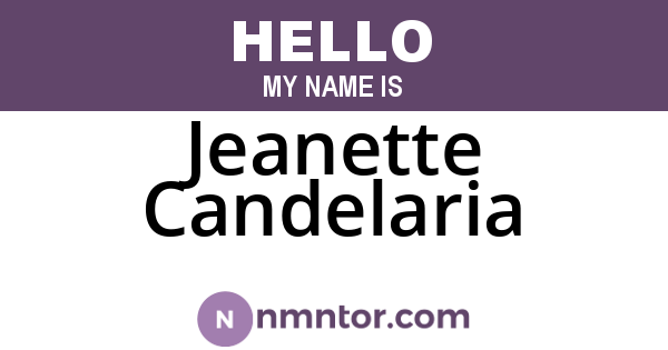 Jeanette Candelaria