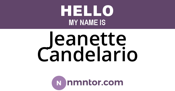 Jeanette Candelario