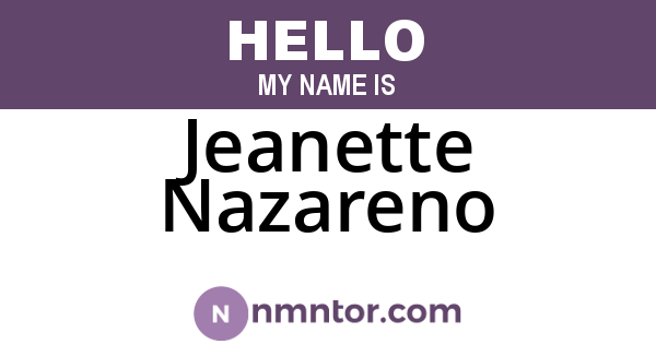 Jeanette Nazareno