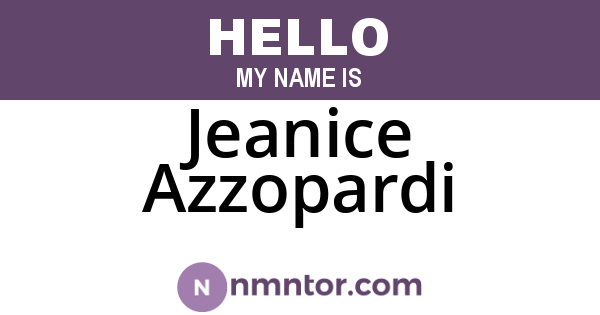 Jeanice Azzopardi