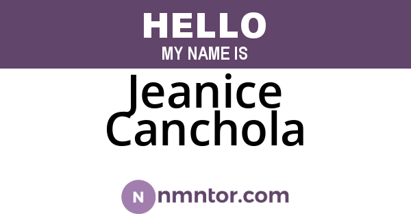 Jeanice Canchola