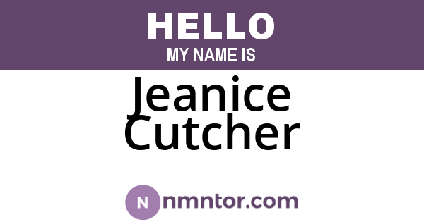 Jeanice Cutcher
