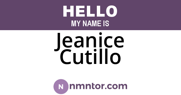 Jeanice Cutillo
