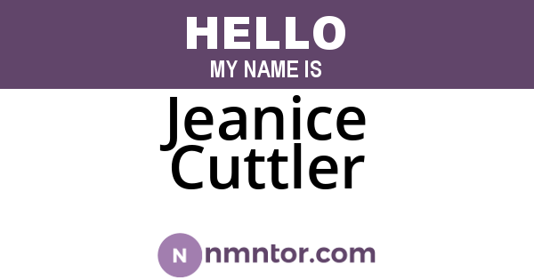 Jeanice Cuttler