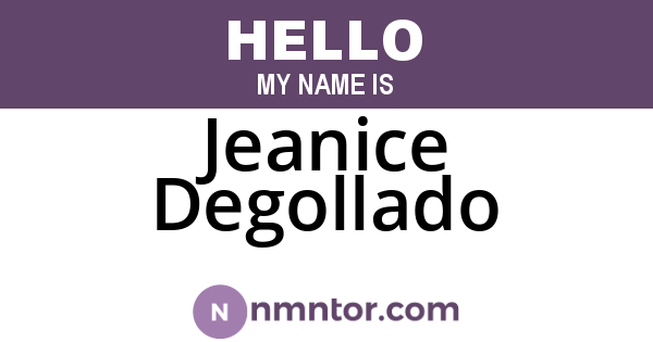 Jeanice Degollado