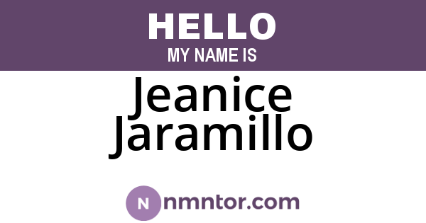 Jeanice Jaramillo