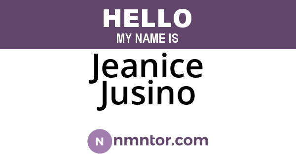 Jeanice Jusino