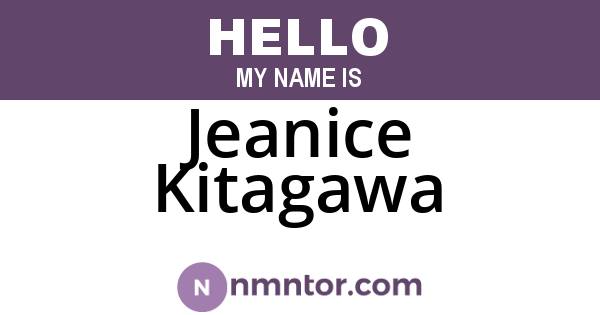 Jeanice Kitagawa