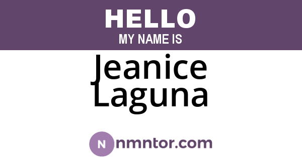 Jeanice Laguna