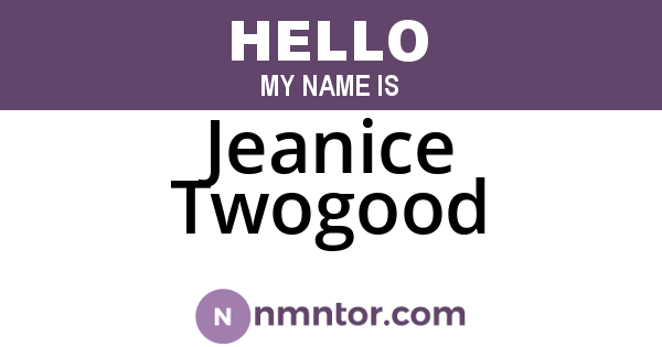 Jeanice Twogood