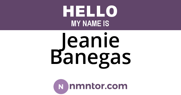 Jeanie Banegas