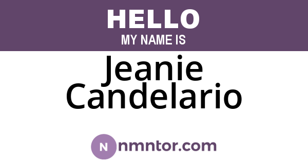 Jeanie Candelario