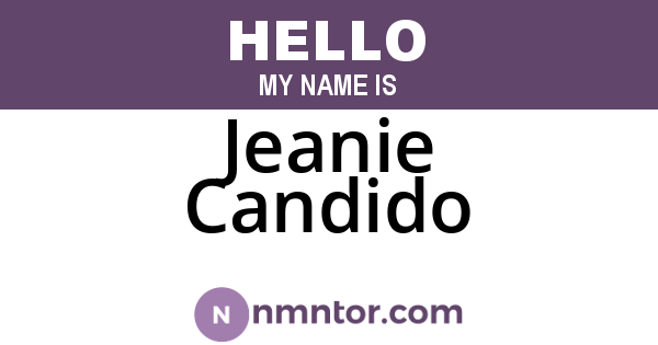 Jeanie Candido