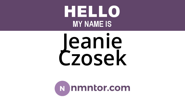 Jeanie Czosek
