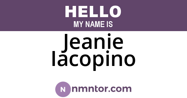 Jeanie Iacopino