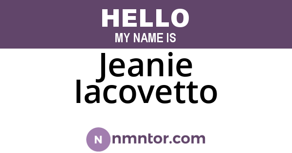Jeanie Iacovetto