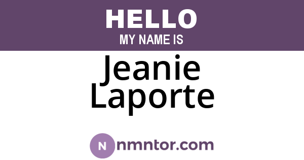 Jeanie Laporte