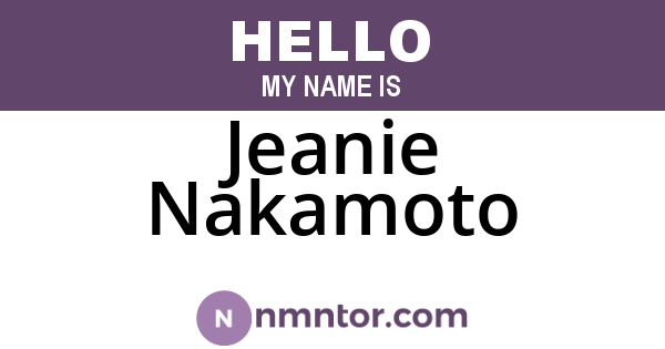 Jeanie Nakamoto