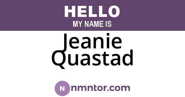 Jeanie Quastad