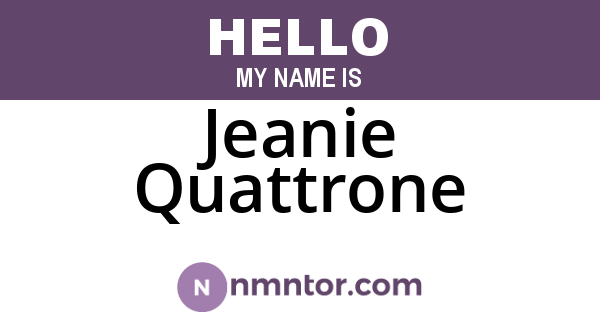 Jeanie Quattrone