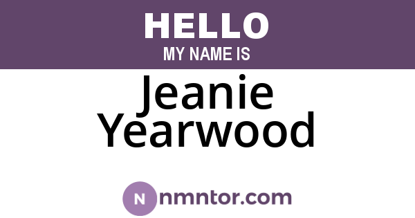 Jeanie Yearwood