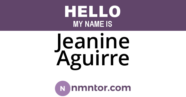 Jeanine Aguirre