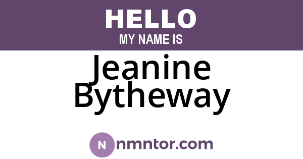 Jeanine Bytheway