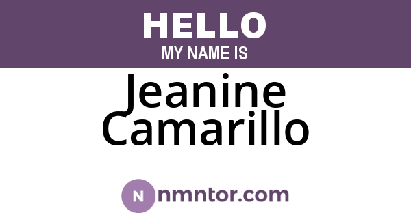 Jeanine Camarillo