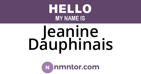 Jeanine Dauphinais