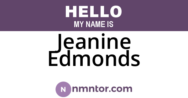 Jeanine Edmonds