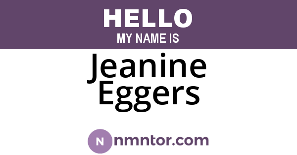 Jeanine Eggers
