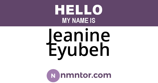 Jeanine Eyubeh