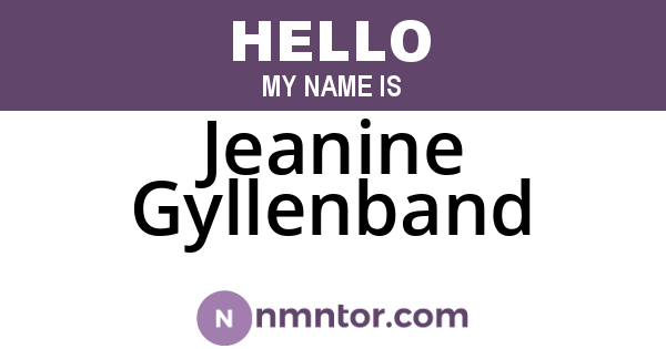 Jeanine Gyllenband