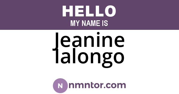 Jeanine Ialongo