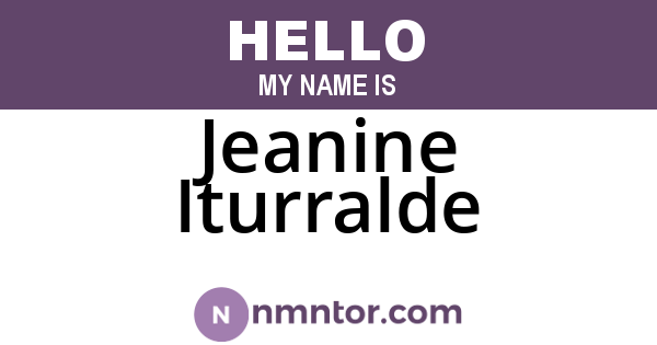 Jeanine Iturralde