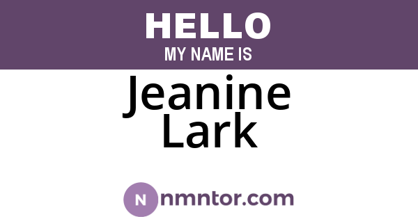 Jeanine Lark