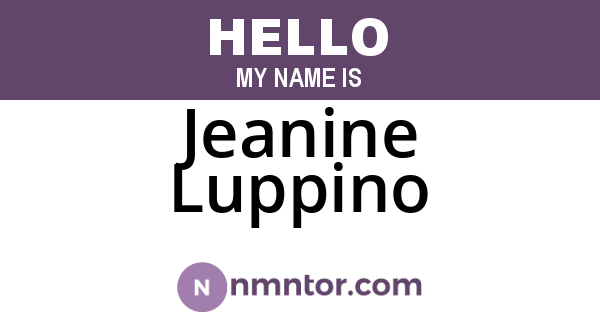 Jeanine Luppino