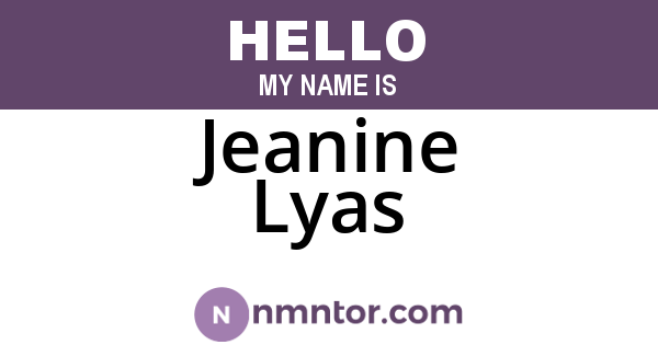 Jeanine Lyas