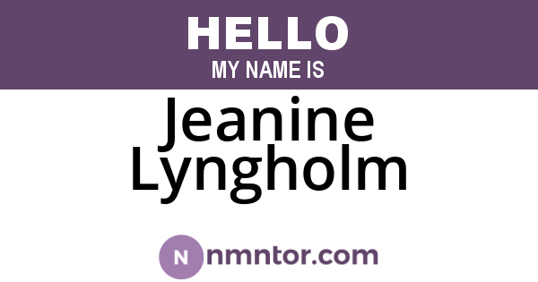 Jeanine Lyngholm