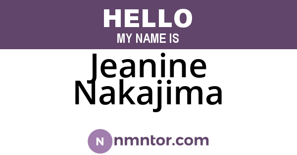Jeanine Nakajima