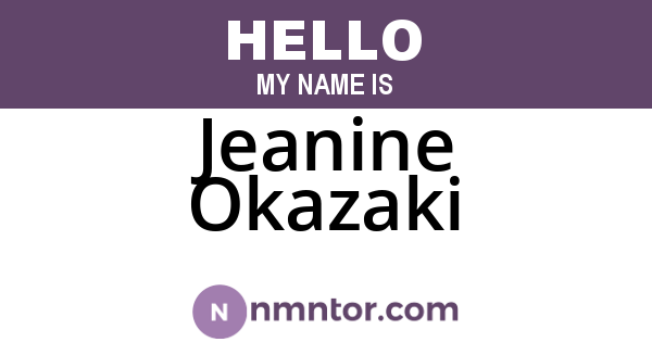Jeanine Okazaki