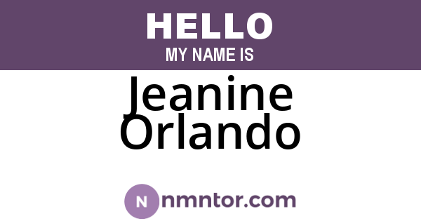 Jeanine Orlando