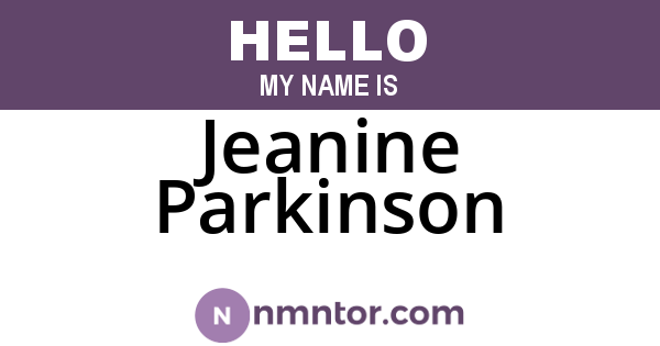 Jeanine Parkinson