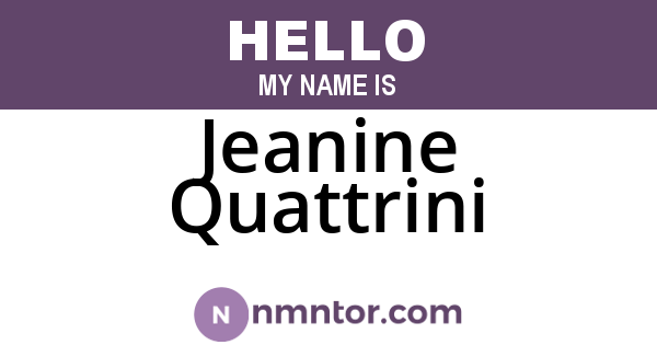 Jeanine Quattrini