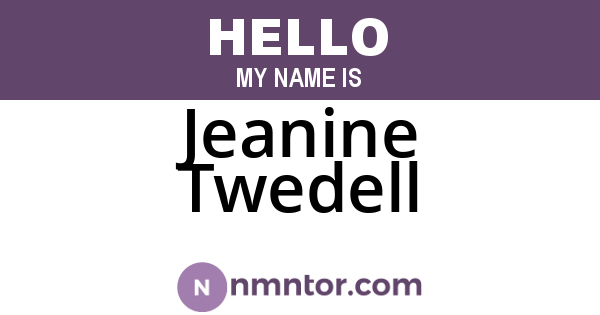 Jeanine Twedell