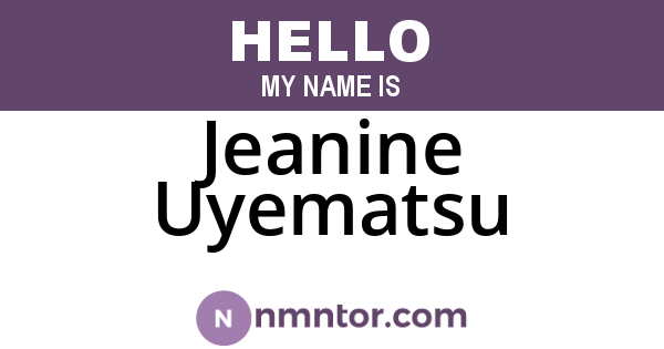 Jeanine Uyematsu
