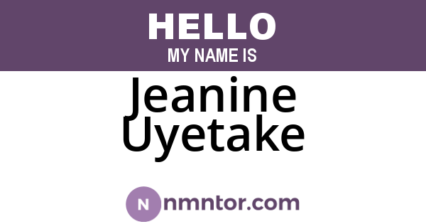 Jeanine Uyetake