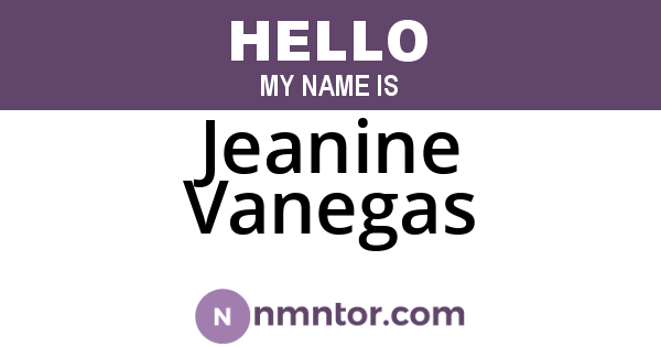 Jeanine Vanegas
