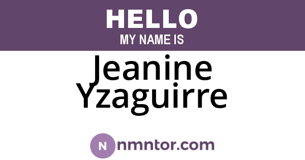 Jeanine Yzaguirre