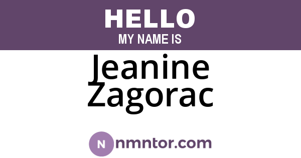 Jeanine Zagorac